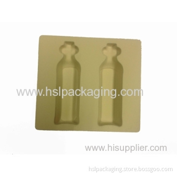 Yellow Fresh Accessories Packaging Flocking Tray 